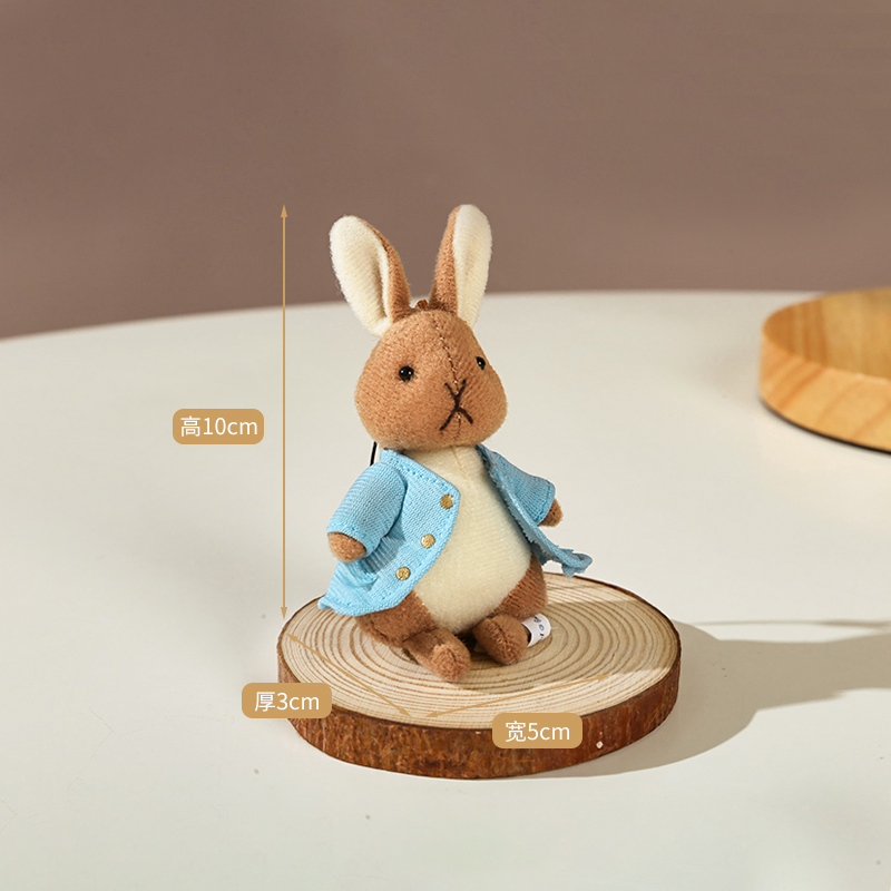 日本peter rabbit正版彼得兔公仔玩偶毛绒手机挂件钥匙挂饰挂坠-图1