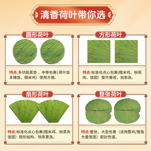 荷叶整张圆形16到22厘米干荷叶糯米鸡叫花鸡荷叶木桶饭熬粥蒸笼垫 - 图0