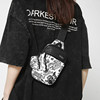 Graffiti crossbody bag men's sports shoulder bag chest bag