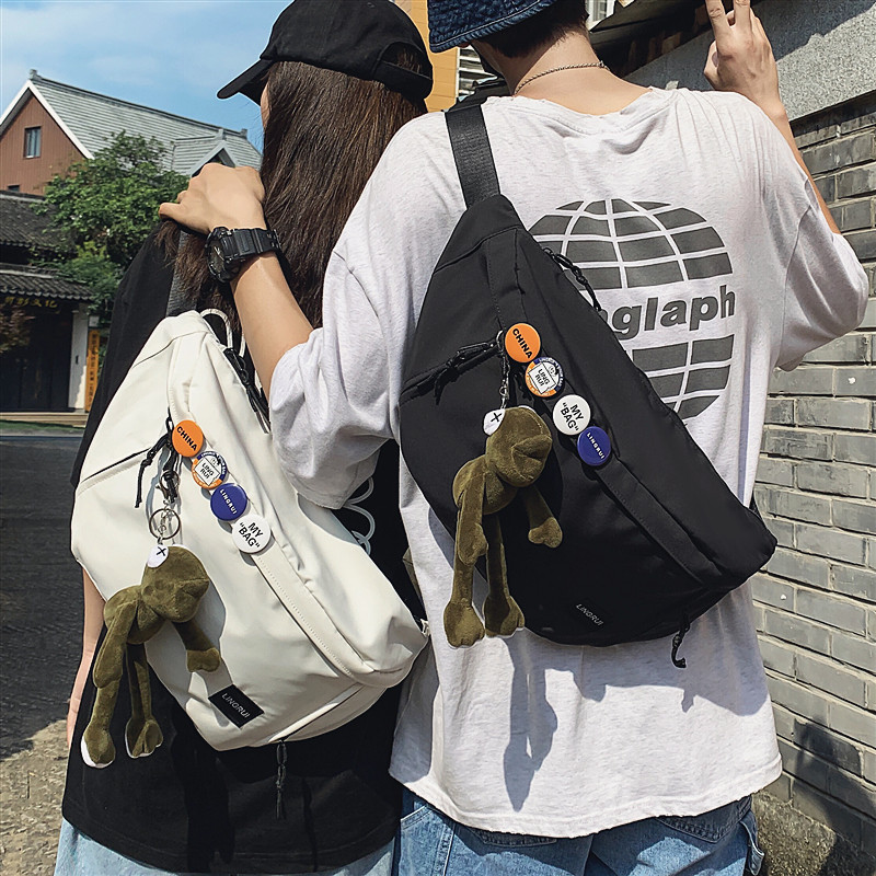 胸包男士ins潮牌大容量斜挎包夏季休闲百搭包包男单肩包个性腰包,淘宝优惠券,粉丝福利购,淘宝优惠卷