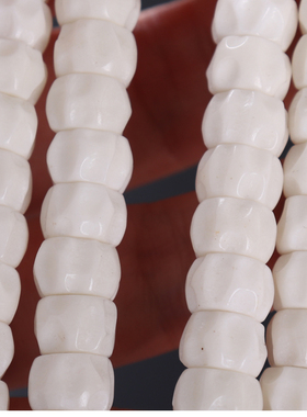 藏传设计鹿骨百香籽纹108颗手串 手持长手链流苏男女 佛珠念珠