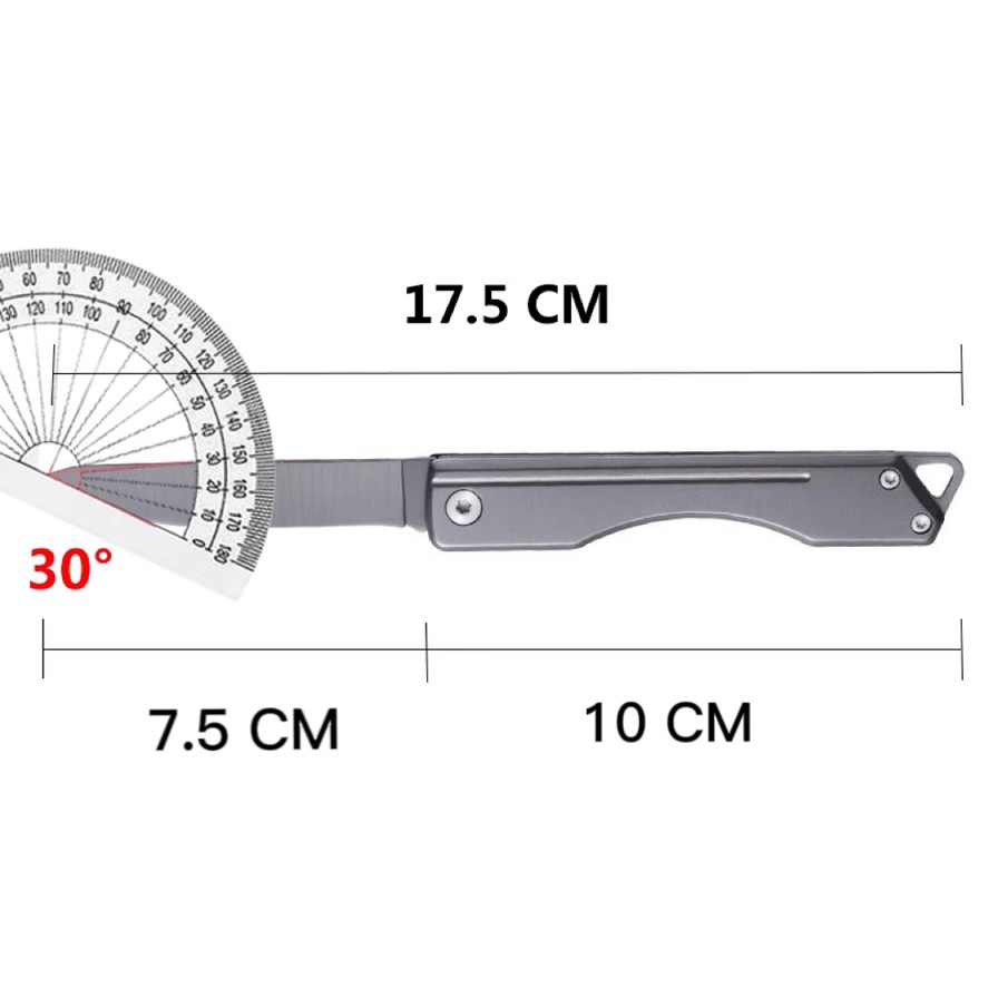 迷你折叠小刀锋利高硬度便携随身钛合金宿舍水果刀钥匙扣挂件刀-图3