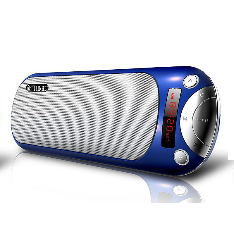 金河F823便携低音炮双喇叭MP3播放器超重低音喇叭大音量FM收音机