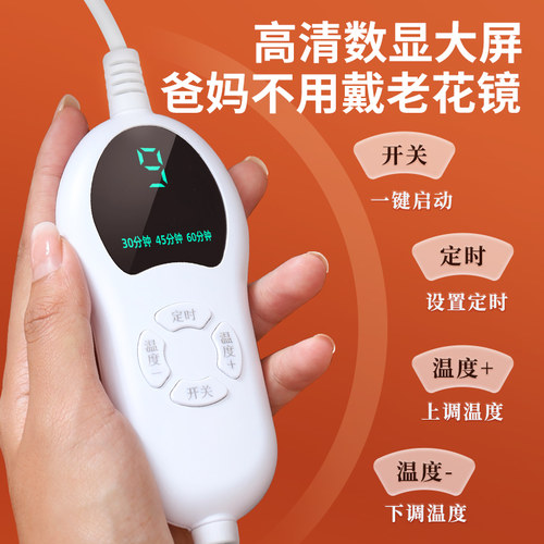 艾芯电加热粗盐热敷包 电热盐袋海盐天然大粒艾灸宫暖肩背脖热敷 - 图2