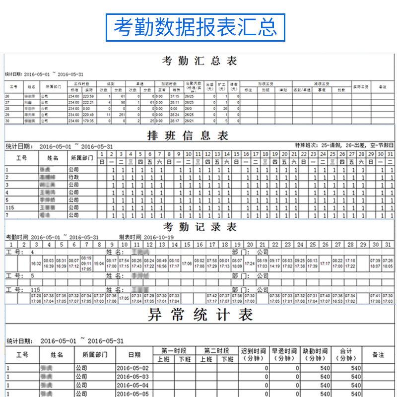 ZKTeco/熵基科技S60指纹识别考勤机网络型签到机打卡机打卡器员工上班指纹式一体机 - 图3