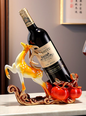 树脂饰品新中式餐厅高档红酒酒架