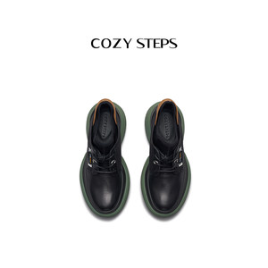 [万茜同款]COZY STEPS可至增高女鞋轻盈舒适贝果鞋圆头休闲鞋
