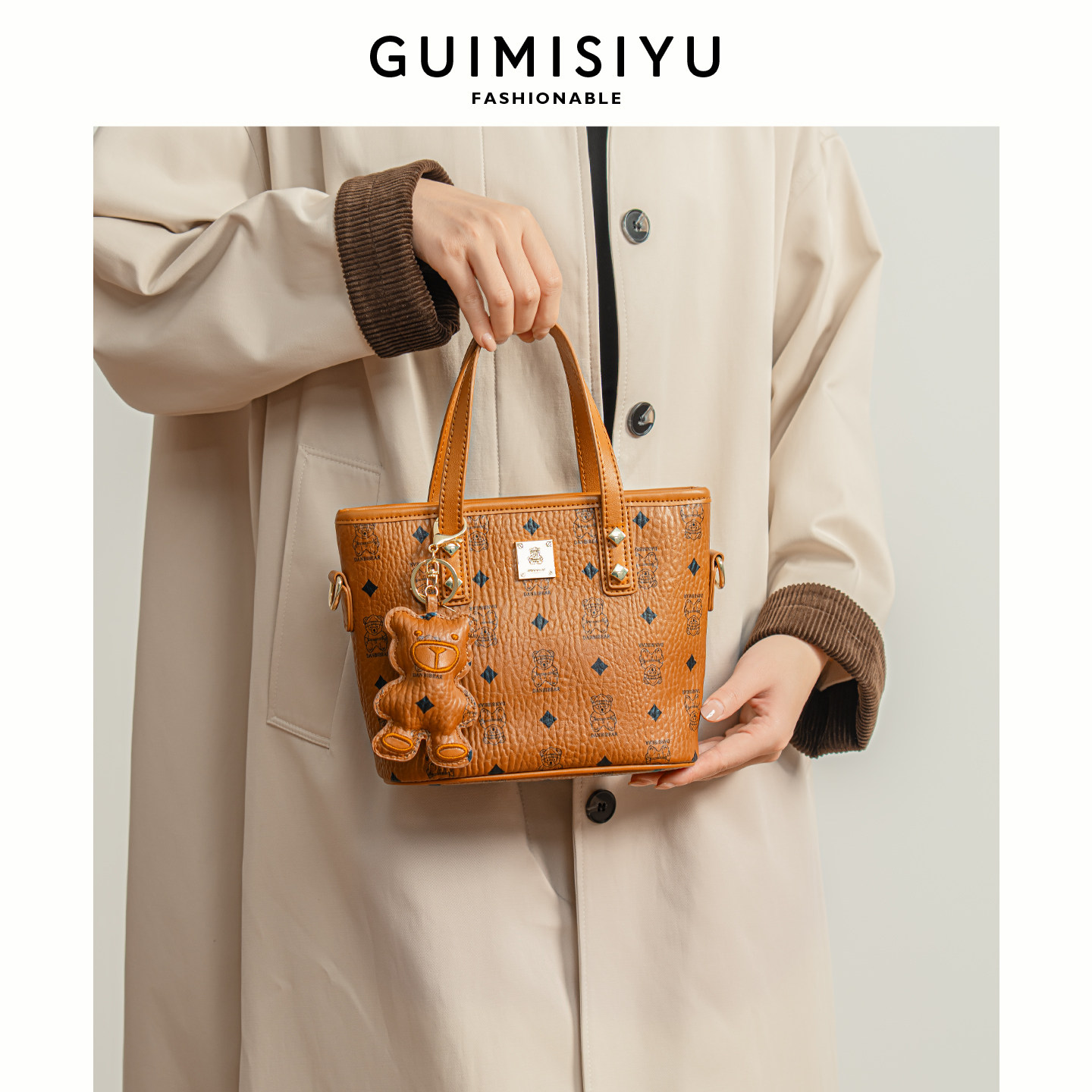 GUIMISIYU2025新款菜篮子水桶包包女休闲手提包高级感单肩包小包,淘宝优惠券,粉丝福利购,淘宝优惠卷