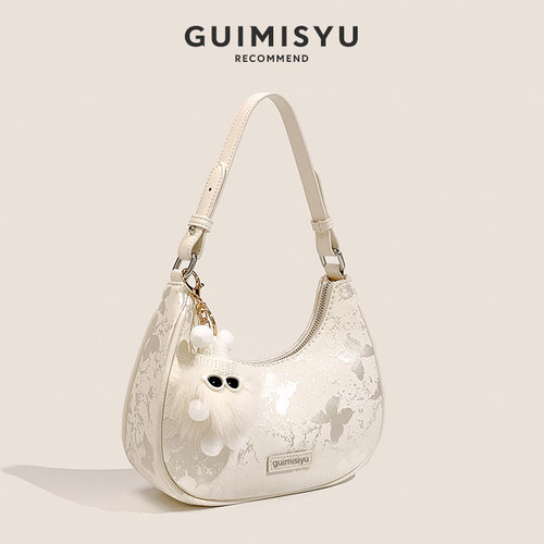 GUIMISIYU原创月牙包2026新款高级感小众通勤腋下包单肩斜挎包 - 图0