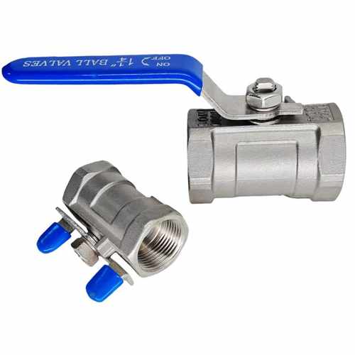 Q11F-16P 304不锈钢一片式球阀 螺纹球阀 不锈钢球阀DN8/10/15/20 - 图2