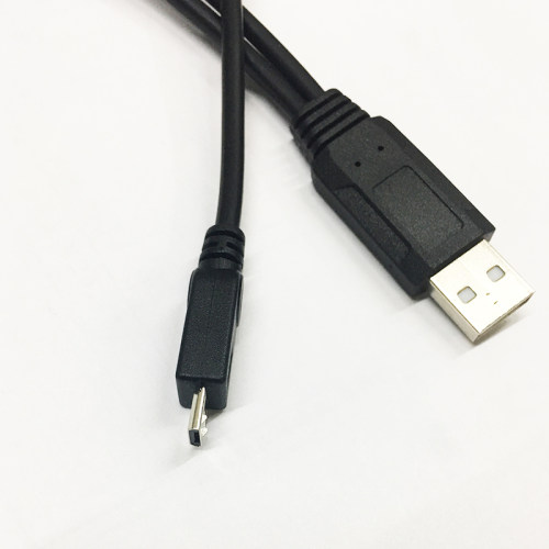 YYL带辅助双头供电口USB2.0 micro公/ mini USB 5P梯形口移动硬盘数据线充电线电脑连接线-图2