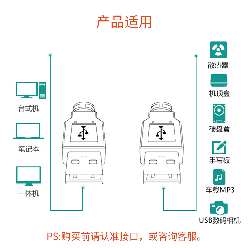 双头USB公对公数据线笔记本电脑散热器移动硬盘机顶盒刷机连接线-图1