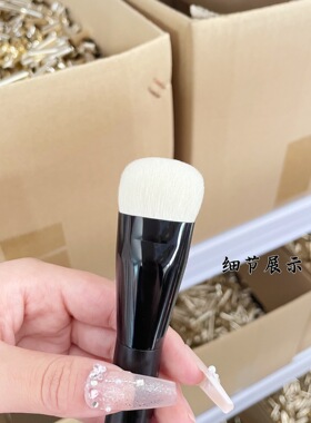 细嫩羊毛双面坡修容粉底刷柔软细腻沧州动物毛化妆刷