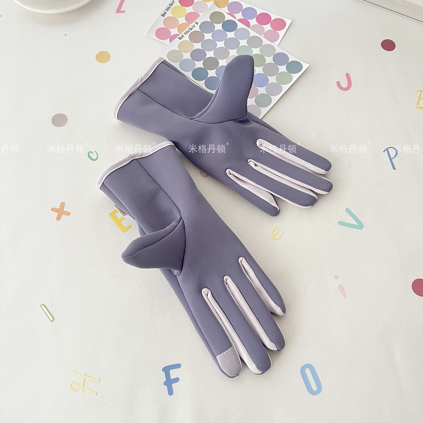 保暖手套女冬天加绒御寒户外骑行薄款触屏防泼水电动车新款春秋天 - 图2