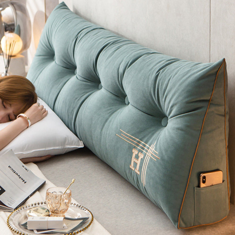 ins风北欧高档轻奢三角床头靠垫软包靠枕榻榻米床靠长条枕大靠背,淘宝优惠券,粉丝福利购,淘宝优惠卷