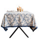 French retro cotton and linen tablecloth tablecloth household
