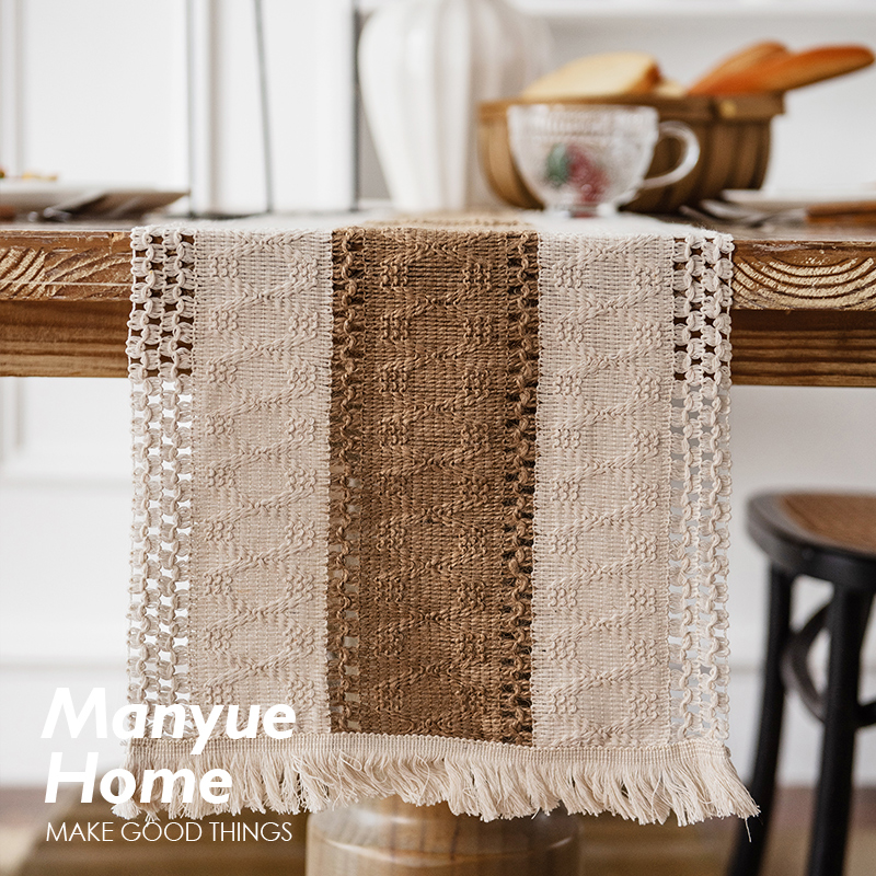 M.life 麦田故事 ins复古布艺桌旗茶几电视柜桌布餐桌装饰布长条,淘宝优惠券,粉丝福利购,淘宝优惠卷