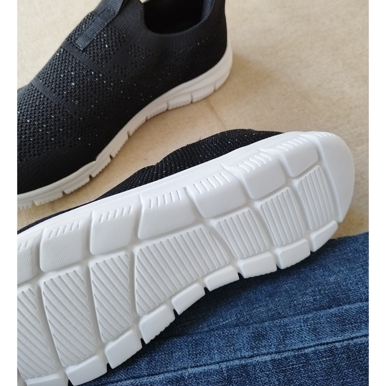 外贸原单女士一脚蹬圆头休闲平底防滑低帮系带时尚飞织网面鞋大码,淘宝优惠券,粉丝福利购,淘宝优惠卷