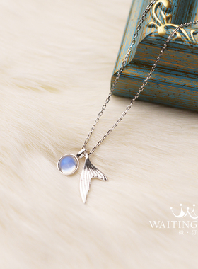 鱼尾项链女吊坠闺蜜生日礼物