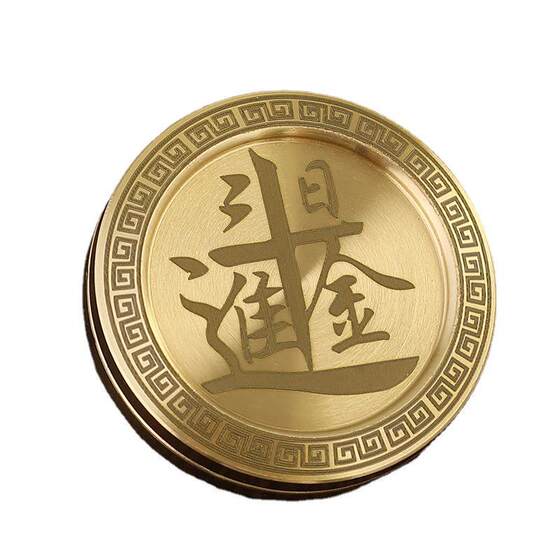 黄铜啪啪币解压神器手把件推响币玩具指尖减压创意礼品