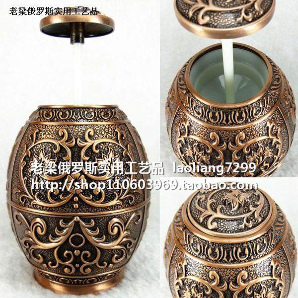 Z5俄罗斯银锡合金属牙签筒罐盒蛋形花纹古锡色花纹按压开启 欧式,淘宝优惠券,粉丝福利购,淘宝优惠卷