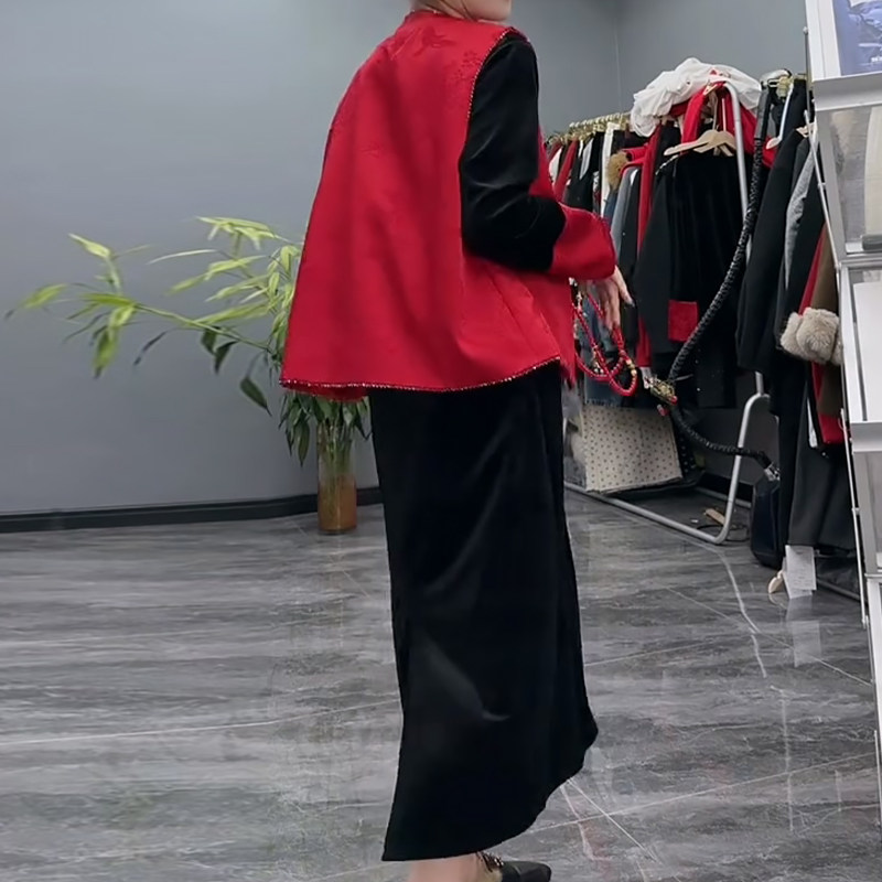 提花马甲丝绒上衣连衣裙PU皮裤胖mm2026春冬新款显瘦宽松大码女装,淘宝优惠券,粉丝福利购,淘宝优惠卷