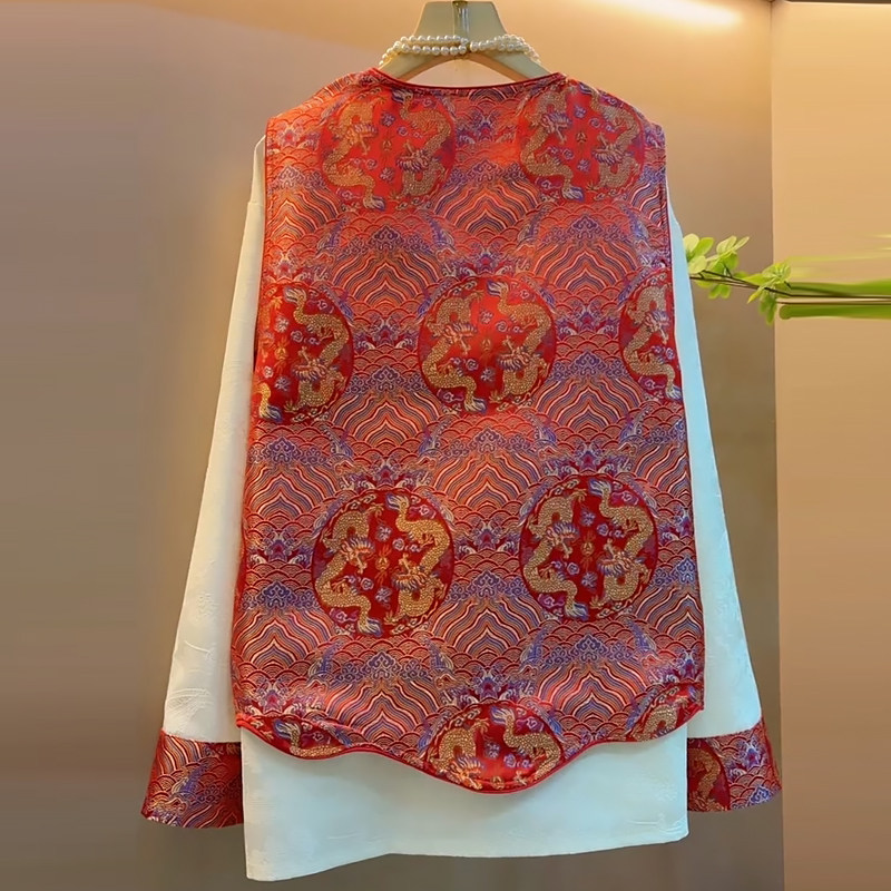 提花复古盘扣马甲打底衫两件套胖mm2026春冬新款显瘦宽松大码女装,淘宝优惠券,粉丝福利购,淘宝优惠卷