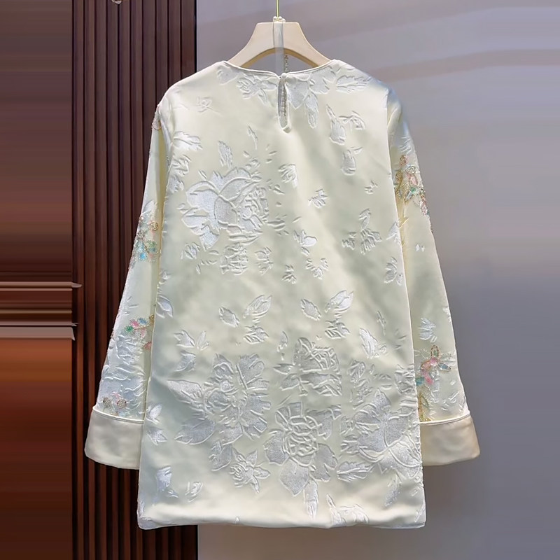 新中式刺绣花朵国风衫气质上衣胖mm2026春冬新款宽松大码显瘦女装,淘宝优惠券,粉丝福利购,淘宝优惠卷