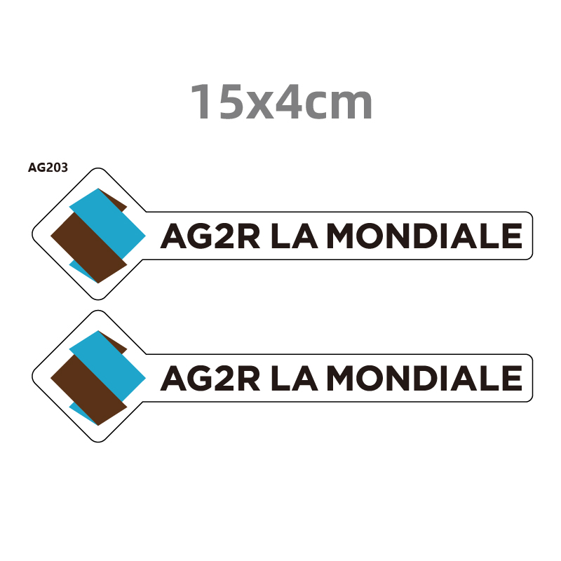 环法AG2R LA MONDIALE车队贴纸公路车贴单车架头盔定制贴纸FACTOR - 图2