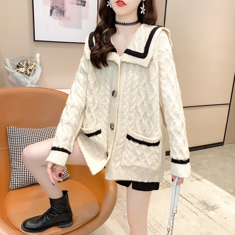 网红女士开衫春秋装2020年新款毛衣 瑷珊毛针织衫