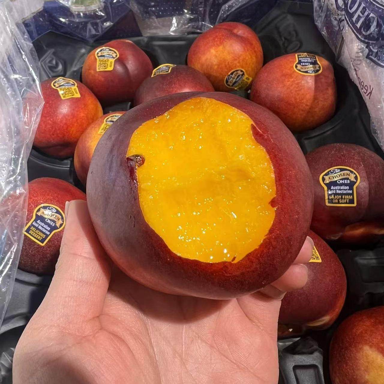 现货澳洲金腰带黄油桃新鲜水果进口黄肉桃子2斤礼盒装8斤顺丰包邮,淘宝优惠券,粉丝福利购,淘宝优惠卷