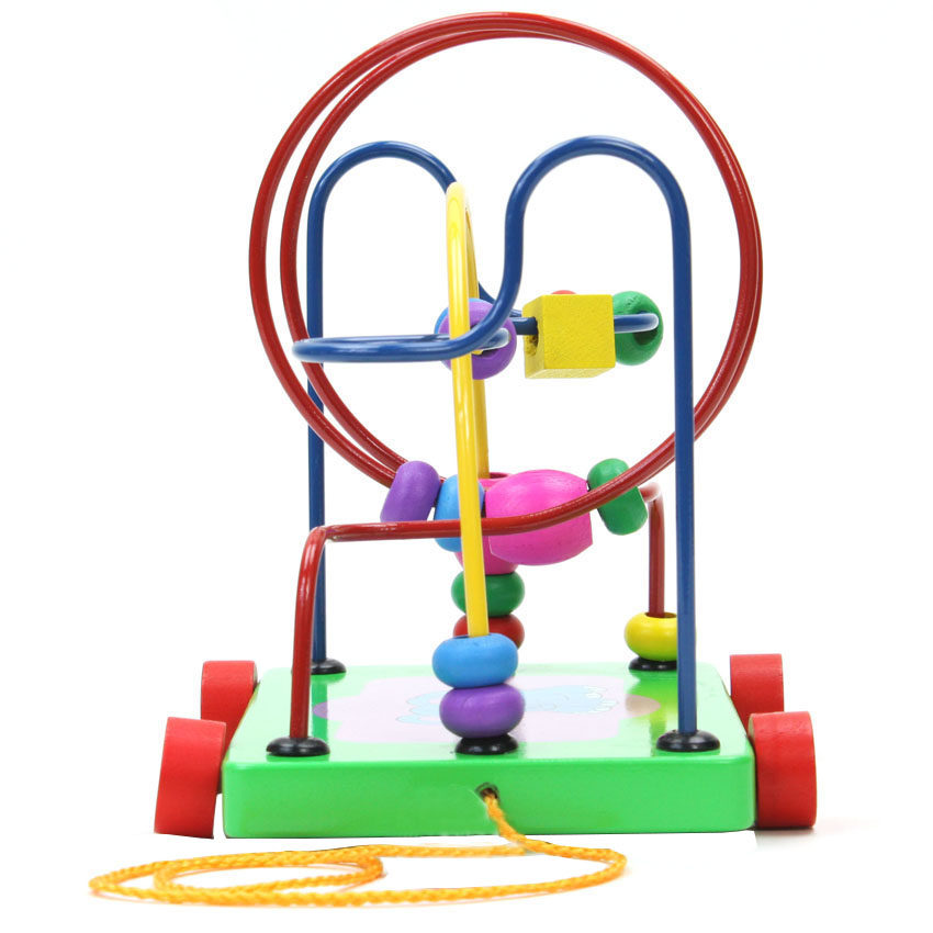 幼得乐拖拉学步拖车绕珠串珠婴幼儿童宝宝早教益智玩具大象绕珠,淘宝优惠券,粉丝福利购,淘宝优惠卷