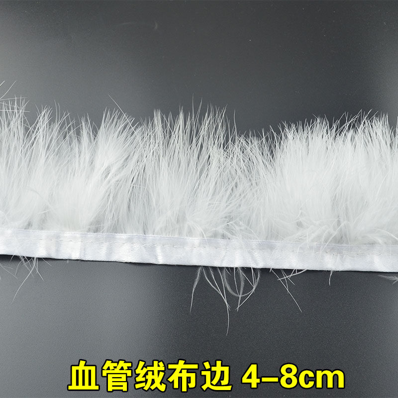 diy白色羽毛布条布边布带毛条 羽毛裙边 服装辅料 48-50cm1件,淘宝优惠券,粉丝福利购,淘宝优惠卷
