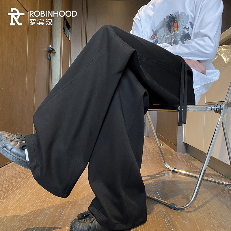 罗宾汉港风加绒长裤男款冬季保暖时尚弯刀裤子休闲简约加厚卫裤,淘宝优惠券,粉丝福利购,淘宝优惠卷