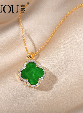 气质锁骨链耳环套装925银