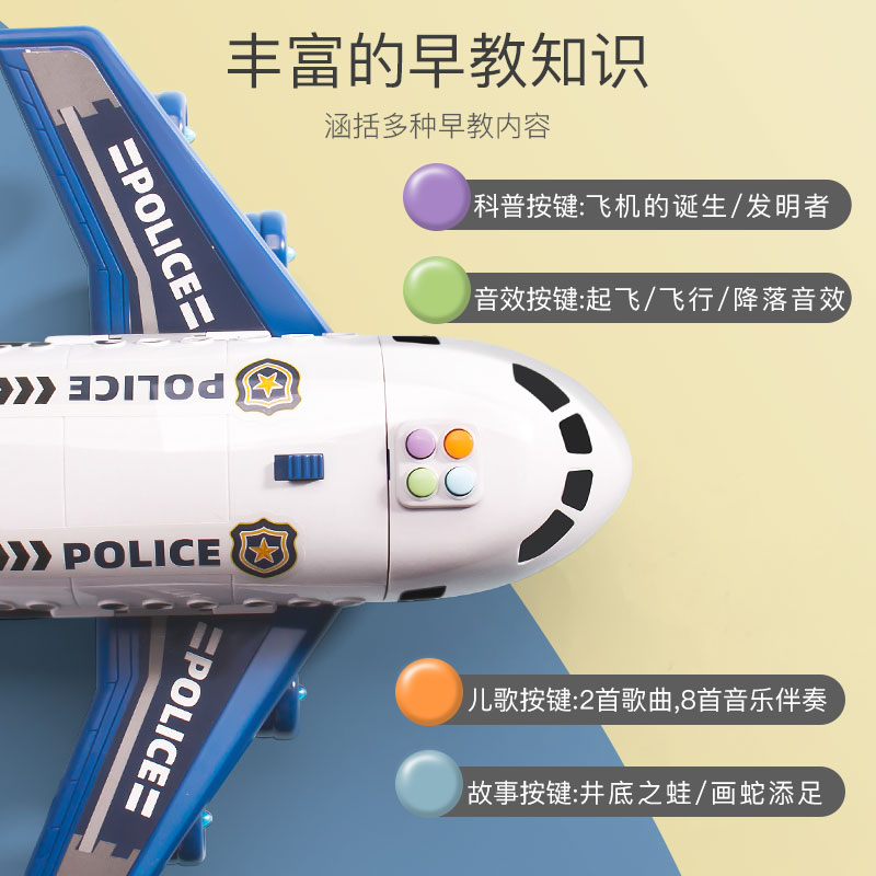 飞机玩具儿童模型大型仿真客机合金航空男孩耐摔网红爆款航模摆件 - 图2