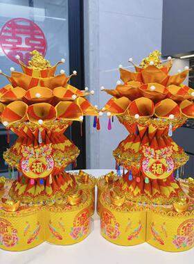 中秋折塔锦上添花折纸材料包