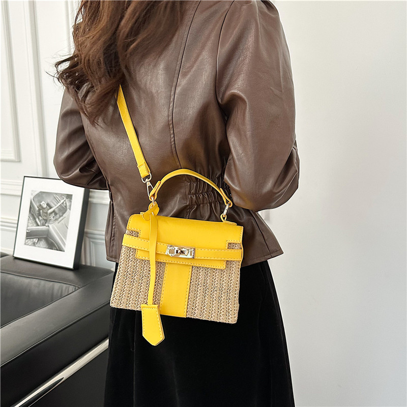 Beach Messenger Bag Women's Shoulder Bag Fashion Straw Bag