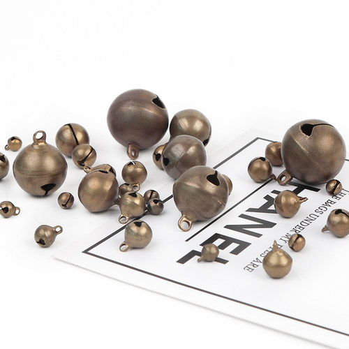 纯铜大小铃铛diy手工复古铜制狗铃铛宠物挂件发饰品材料包配件 - 图2