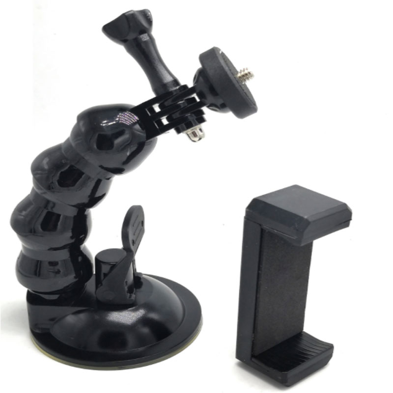 GoPro支架强力吸盘车载支架Insta360oner运动相机支架车玻璃固定 - 图0