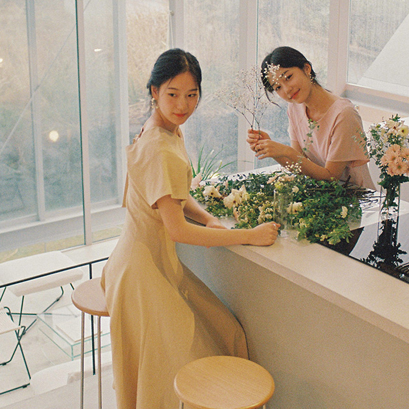 韩国直邮cherrykoko法式气质连衣裙 thejamy海外连衣裙