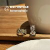 French vintage flower diamond niche ring