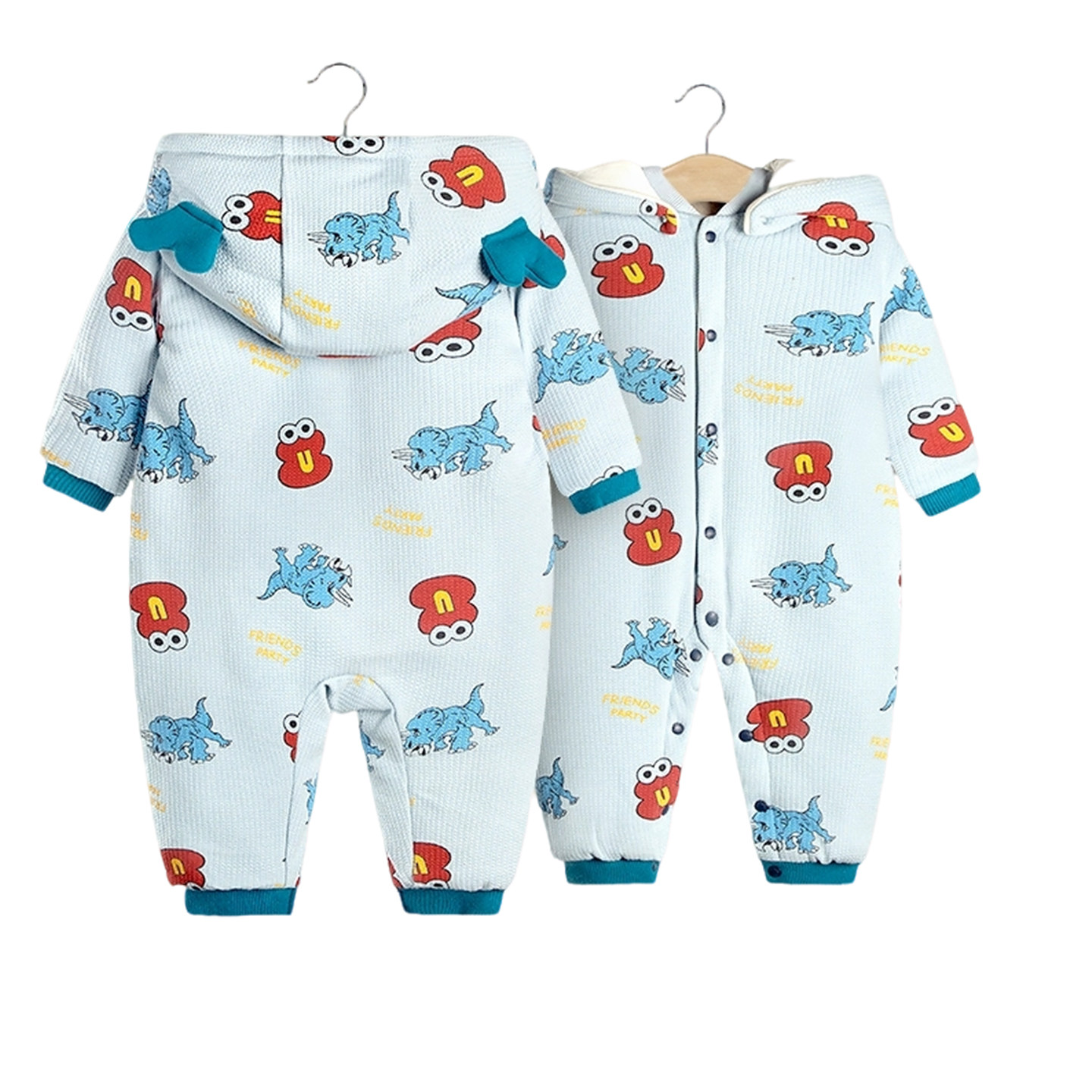 衣拉拉冬婴儿连体衣加厚夹棉连身衣0-1岁男女童保暖哈衣宝宝爬服,淘宝优惠券,粉丝福利购,淘宝优惠卷