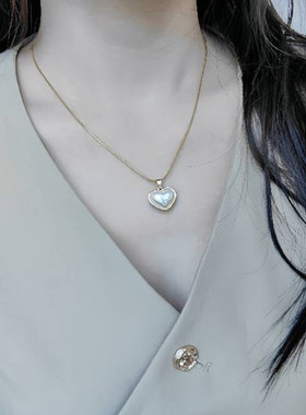 贝母钛钢蛇骨链女式不易褪色项链