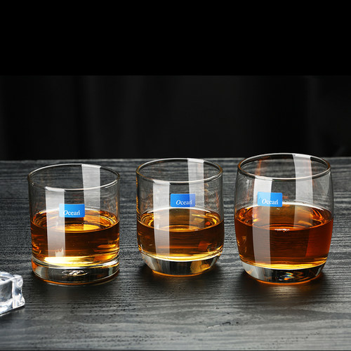 Ocean原装进口玻璃杯圆形泡茶套装洋酒杯果汁杯喝水杯家用牛奶杯 - 图1