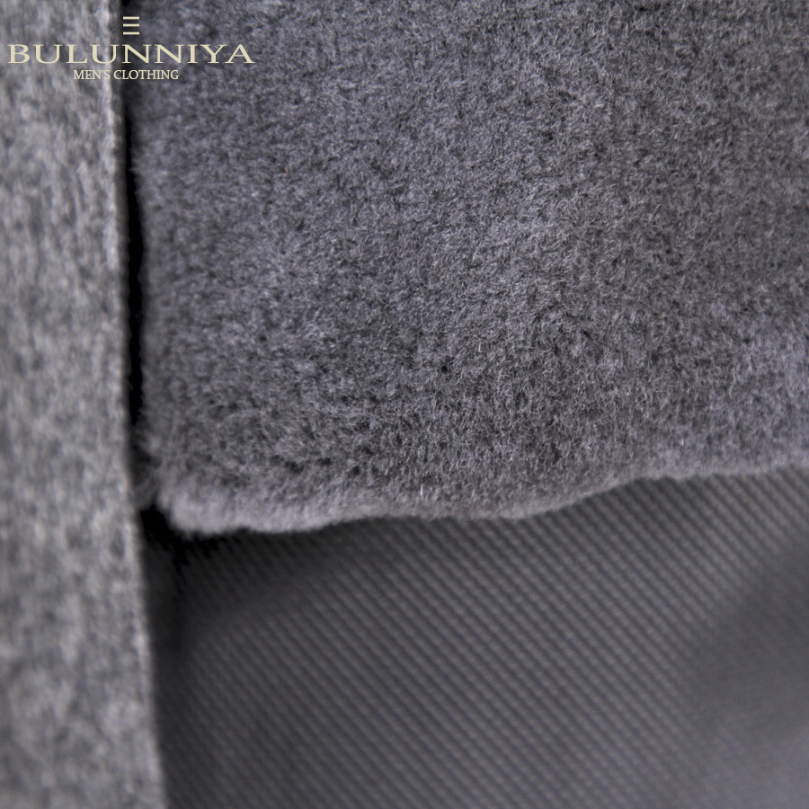 商政男装秋冬山羊绒中长款尼克服 布伦尼亚毛呢大衣