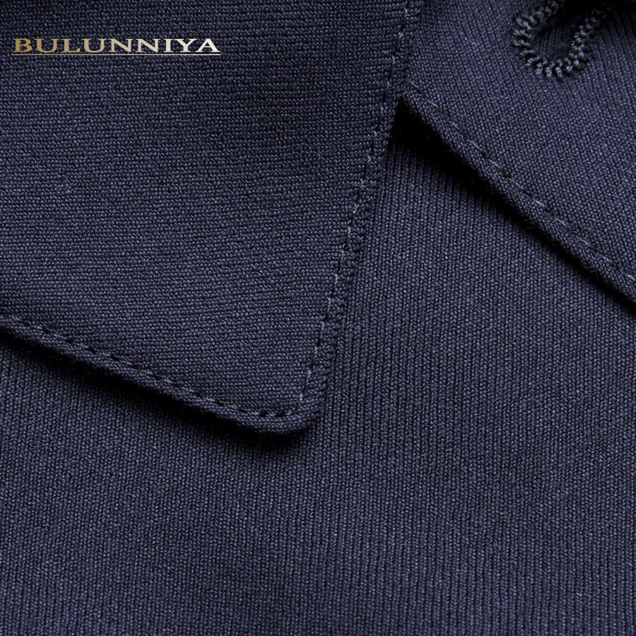 商政系列春秋新羊毛桑蚕丝薄外套 布伦尼亚夹克