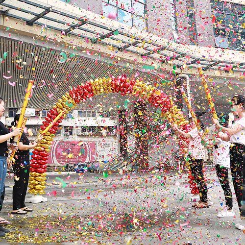 婚庆用品大全结婚礼花炮开业礼炮喷筒彩带彩花电子礼泡乔迁喷花筒 - 图2
