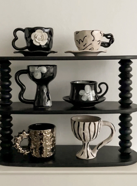 ins轻奢风杯子杯架套组装饰摆件