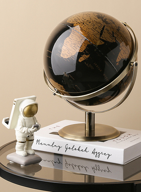 轻奢高档亚克力透明地球仪摆件